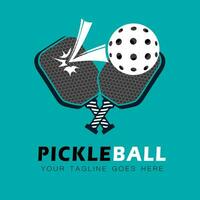 vetor pickleball logotipo modelo