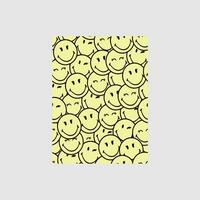 sorrir emoji desatado fundo padronizar vetor