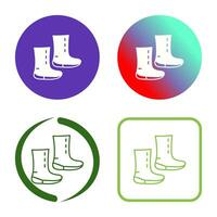ícone de vetor de botas exclusivo