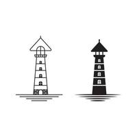 ilustração vetorial ícone farol vetor