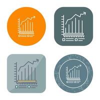 ícone de vetor de gráfico de barras