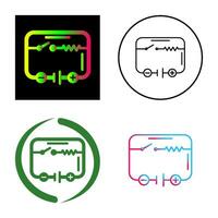 ícone de vetor de circuito elétrico