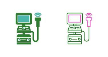 ícone de vetor de máquina de ultrassom