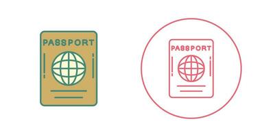 ícone de vetor de passaporte