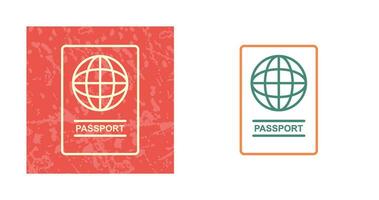 ícone de vetor de passaporte