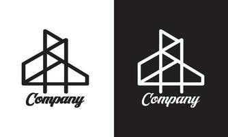 arquitetura companhia logotipo. marca logotipo, arquiteto, lar, negócios, logotipo, modelo, real Estado, logotipo. vetor