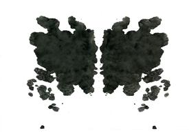 Rorschach inkblot test aleatório abstrato vetor