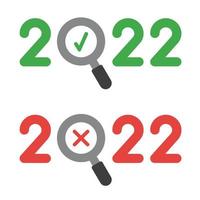 conceito de vetor ano novo 2022