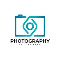 design de logotipo de fotografia vetor