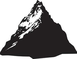 montanha vetor silhueta ilustração 2