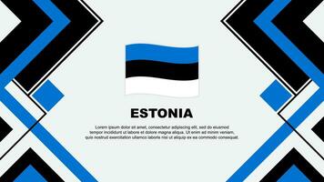 Estônia bandeira abstrato fundo Projeto modelo. Estônia independência dia bandeira papel de parede vetor ilustração. Estônia bandeira