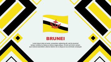 brunei bandeira abstrato fundo Projeto modelo. brunei independência dia bandeira papel de parede vetor ilustração. brunei bandeira