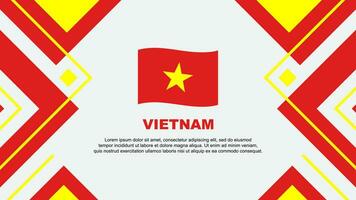 Vietnã bandeira abstrato fundo Projeto modelo. Vietnã independência dia bandeira papel de parede vetor ilustração. Vietnã ilustração