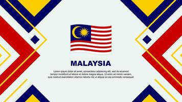 Malásia bandeira abstrato fundo Projeto modelo. Malásia independência dia bandeira papel de parede vetor ilustração. Malásia ilustração