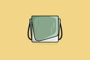 moderno simples mulher Bolsa vetor ilustração. beleza moda objetos ícone conceito. meninas moda Bolsa vetor Projeto.