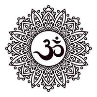 Om ou Aum som sagrado indiano, mantra original, uma palavra de poder. vetor