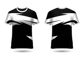 design de esporte de t-shirt. camisa de corrida. vista frontal e traseira uniforme. vetor