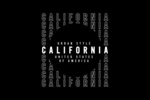 califórnia, design retro vintage vetor