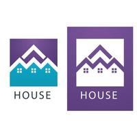 logotipo da casa e imagem vetorial de símbolo vetor