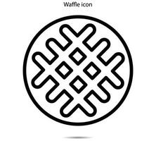 waffle ícone, vetor ilustração