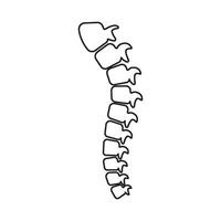 coluna vertebral ícone Projeto vetor