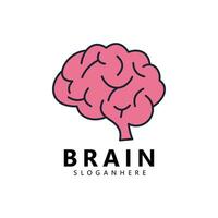 cérebro logotipo Projeto. chuva de ideias pensar idéia logotipo inspiração vetor
