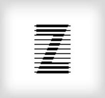 carta z logotipo ícone projeto, vetor ilustração. z carta formado de uma combinação do linhas. criativo plano Projeto estilo.