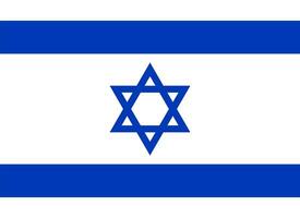 Israel bandeira. nacional bandeira do Israel. vetor ilustração