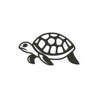 tartaruga réptil ícone em branco fundo - simples vetor ilustração