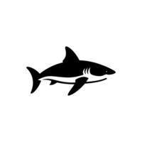 cabeça de martelo Tubarão ícone em branco fundo - simples vetor ilustração