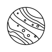 planeta ícone vetor. astronomia ilustração placa. espaço símbolo. Ciência logotipo. vetor