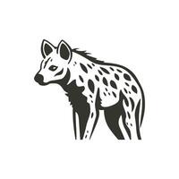 visto hiena ícone em branco fundo - simples vetor ilustração