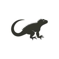 lagarto ícone em branco fundo - simples vetor ilustração