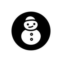 boneco de neve biscoitos ícone - simples vetor ilustração