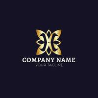 simples , elegante e moderno logotipo com cor ouro faz Mais elegante Veja Combine para companhia ou marca quem ter elegante conceito vetor
