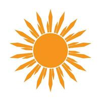 design do logotipo do sol vetor