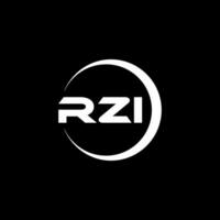rzi carta logotipo projeto, inspiração para uma único identidade. moderno elegância e criativo Projeto. marca d'água seu sucesso com a impressionante isto logotipo. vetor