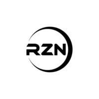 rzn carta logotipo projeto, inspiração para uma único identidade. moderno elegância e criativo Projeto. marca d'água seu sucesso com a impressionante isto logotipo. vetor