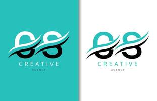 cs carta logotipo Projeto com fundo e criativo companhia logotipo. moderno letras moda Projeto. vetor ilustração