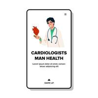 cardiologista cardiologistas homem saúde vetor