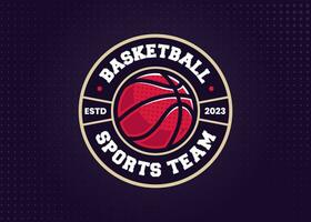 basquetebol Esportes logotipo modelo para Esportes equipe e torneio vetor
