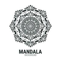 modelo de design de fundo plano de mandala vetor