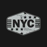 tipografia de ilustração de nova york brooklyn. perfeito para design de camiseta vetor