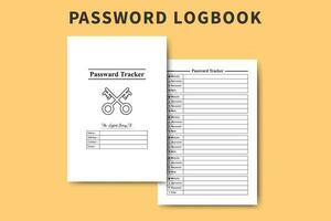 senha rastreador diário interior vetor. moderno senha caderno e local na rede Internet em formação rastreador Diário. local na rede Internet nome do usuário e senha caderno interior. simples local na rede Internet informação diário de bordo Projeto. vetor