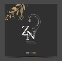 a logotipo para z e n, uma companhia este faz joalheria vetor