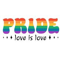 arco-íris. símbolo do a lgbt orgulho comunidade. lgbt citar orgulho isolado em branco fundo. vetor