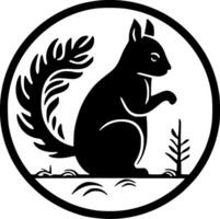 esquilo - minimalista e plano logotipo - vetor ilustração