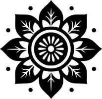 mandala, minimalista e simples silhueta - vetor ilustração