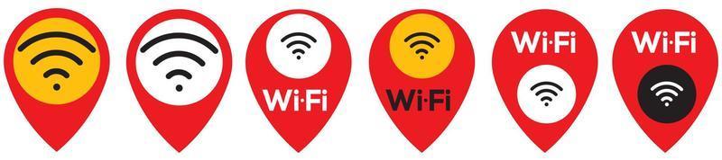 ícone de wi-fi, quatro cores, ilustração em vetor eps10