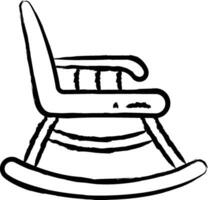 cadeira mão desenhado vetor ilustração